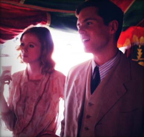 Poirot: Appointment With Death - behind the scenes photo